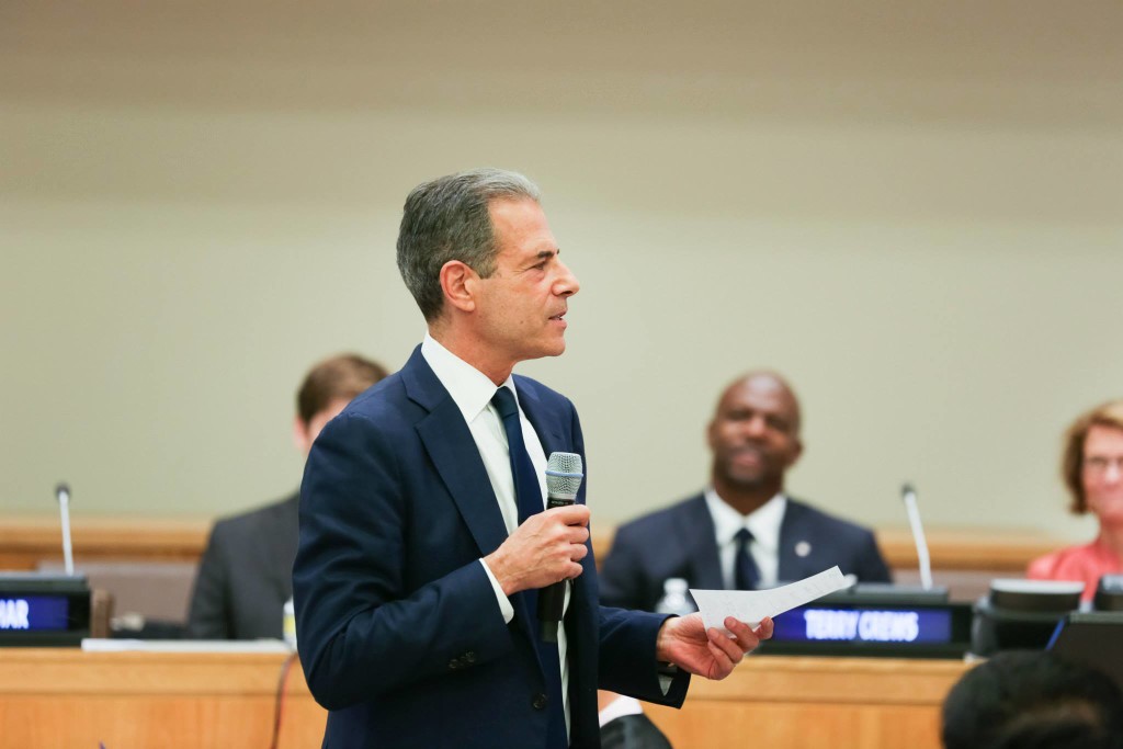 2015 Global Generation Award Winner Richard Stengel, Under Secretary for Public Diplomacy and Public Affairs of the U.S. Department of State, shares remarks at MCC15 at the United Nations