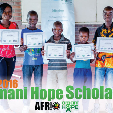 Meet the 2016 Amani Hope Scholars