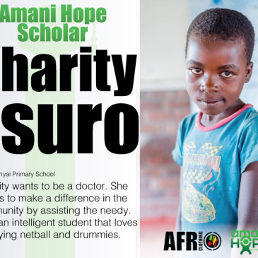 Meet Amani Hope Scholar- Charity Tsuro